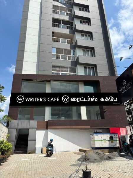 ACP sheet elevation and facade cladding project for a commercial building in Chennai