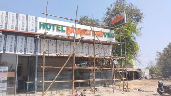 ACP sign board project installed for a shop front in Chennai