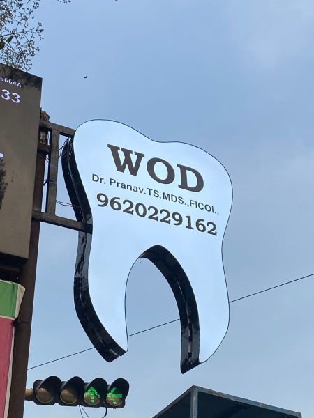 3D channel letters project for a retail showroom in Chennai