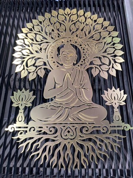 CNC router cutting signage panels at the RP Signage workshop in Chennai